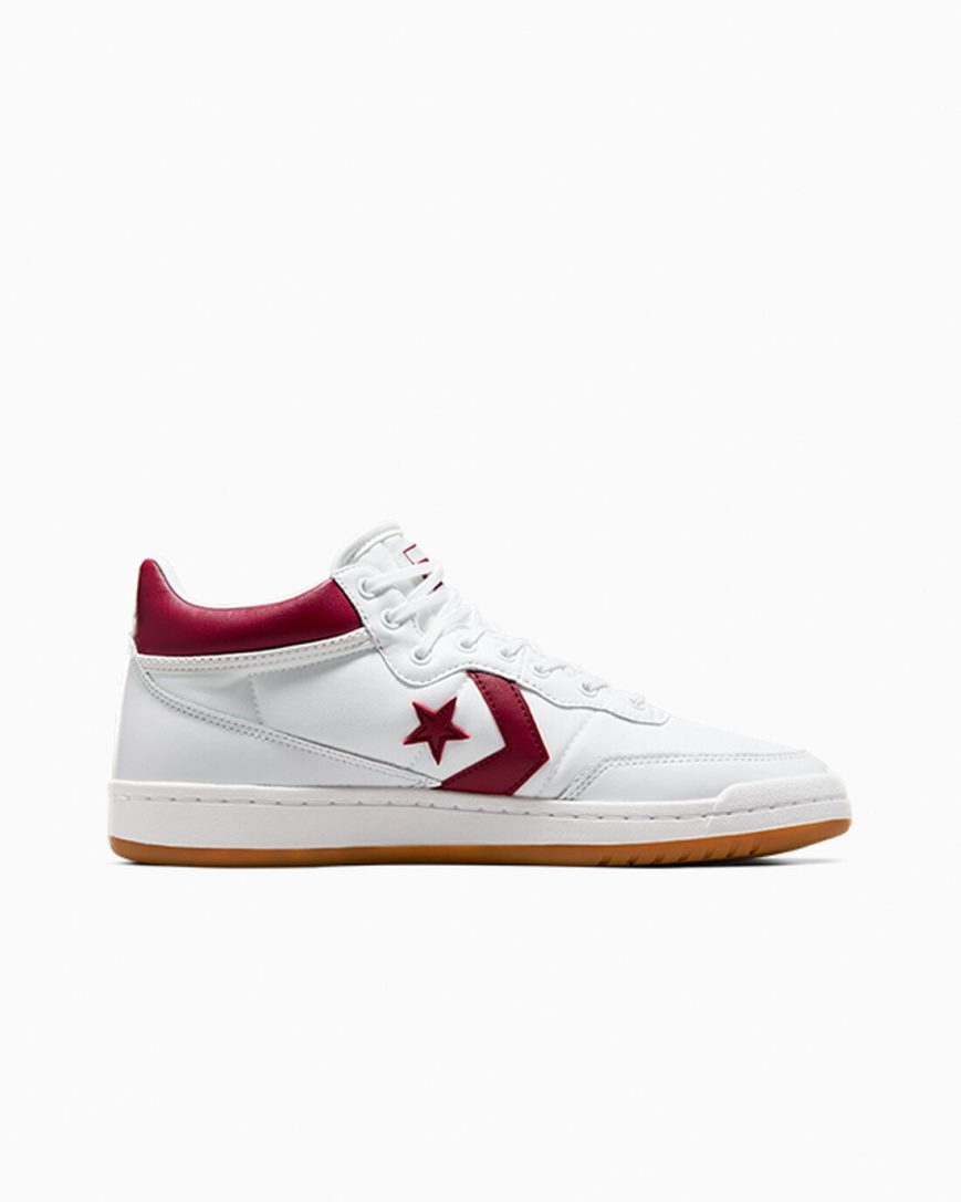 Women's Converse CONS Fastbreak Pro Leather Skate Shoes White / Red / White | AU C4908G